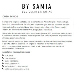 By Samia - Bem estar em gotas