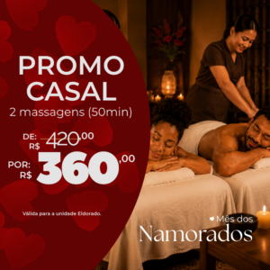 Promo Casal (2 massagens) – 50 minutos